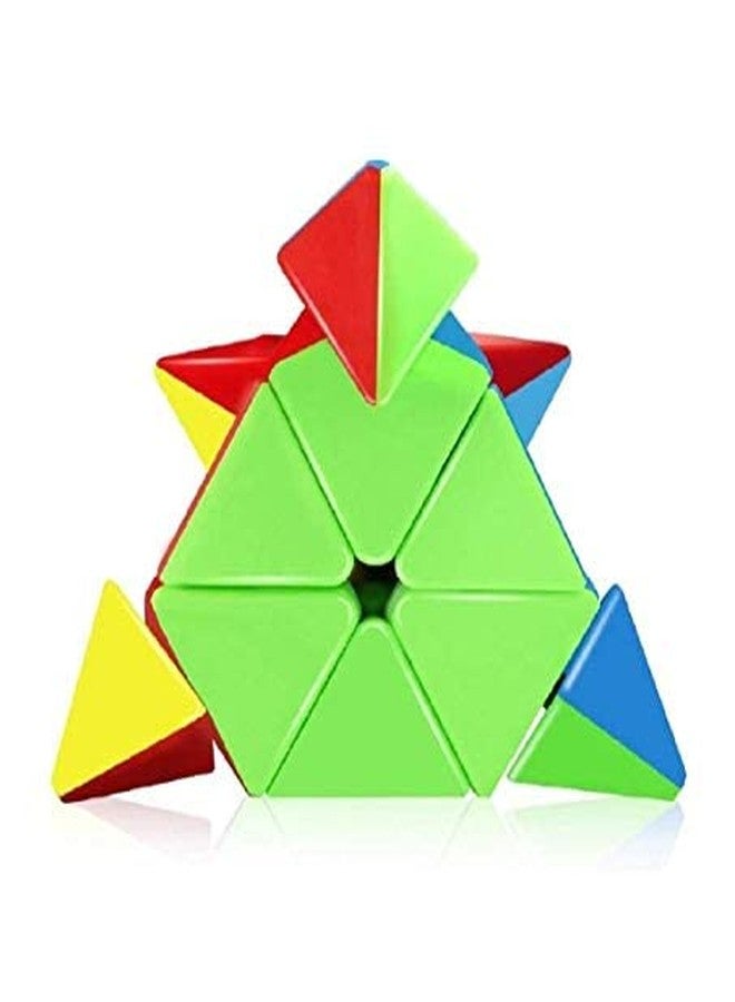 BRIJBAZAAR Pyramid Cube 3 * 3 Super Speed Triangle Puzzle Cube Stickerless - Image 3